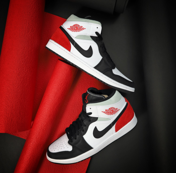 Giày Nike Air Jordan 1 Mid SE 'Union Black Toe' BQ6931-100 - Ảnh 9