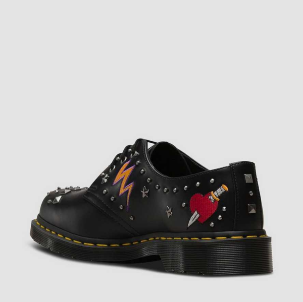 Giày Dr.Martens 1461 Rock & Roll 'Black' 24206001 - Ảnh 3