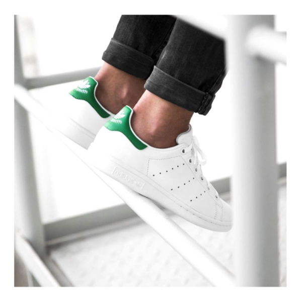Giày Adidas Stan Smith J 'White' M20605 - Ảnh 4