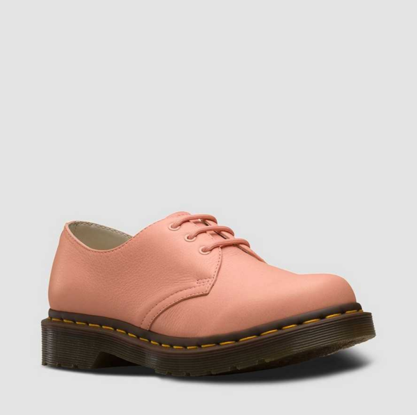 Giày Dr.Martens 1461 Women's Virginia Leather Oxford 'Pink' 24481672 - Ảnh 2