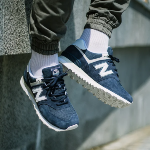 Alternative view of Giày New Balance 574 Fleece 'Navy' ML574SPZ