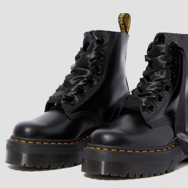 Giày Dr.Martens Molly Women's Leather Platform 'Black' 24861001 - Ảnh 3