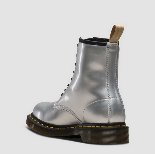 Giày Dr.Martens Vegan 1460 Metallic Chrome 'Silver' 24865040 - Ảnh 3