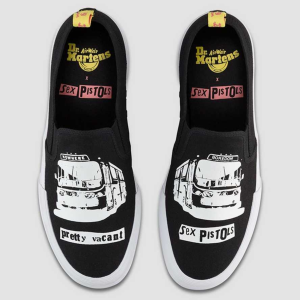 Giày Dr.Martens toomey Sex Pistols 'Black White' 24882009 - Ảnh 2