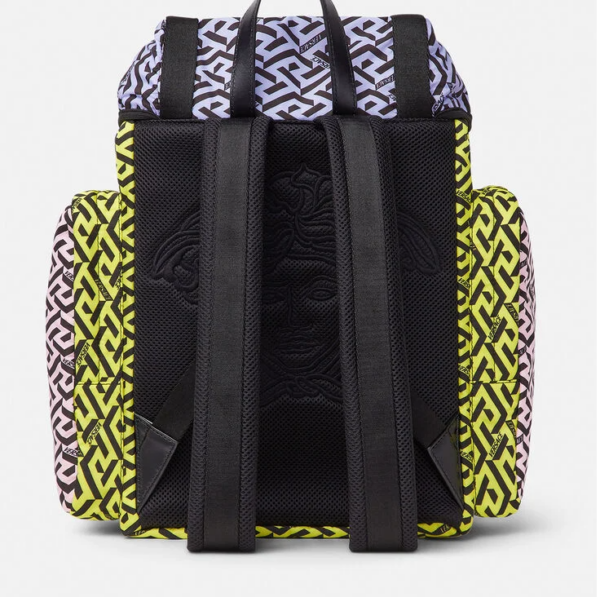 Balo Versace La Medusa La Greca Pink Yellow 1000733-1A02662-5Y13P - Ảnh 3