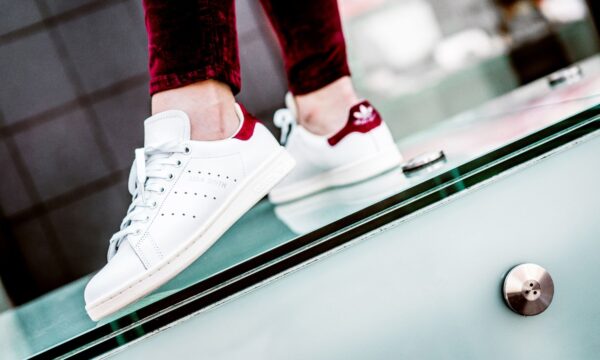 Giày Adidas Originals Stan Smith 'White Burgundy' AQ0887 - Ảnh 3
