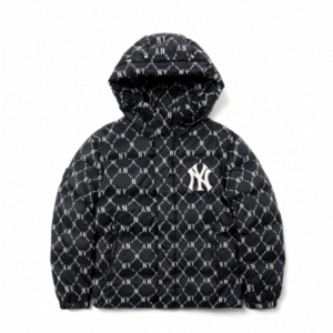 Áo MLB Monogram Diamond Lightweight Short Padded NY Yankees 3ADJM0316-50BKS