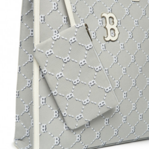 Alternative view of Túi MLB Monogram Tote Boston Red Sox Grey 3AORM012N-43GRS