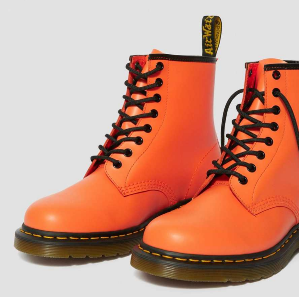 Giày Dr.Martens 1460 Smooth Leather 'Orange' 25714659 - Ảnh 2