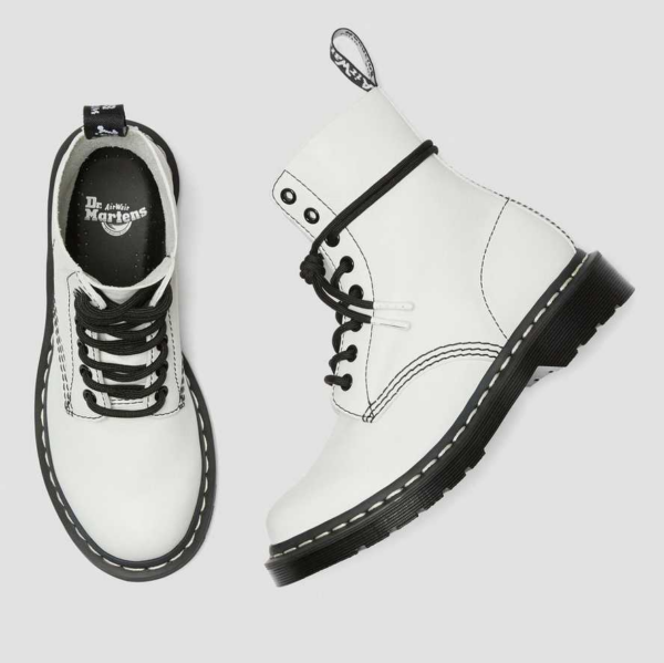 Giày Dr.Martens 1460 Pascal Virginia Women's 'White' 25818113 - Ảnh 4