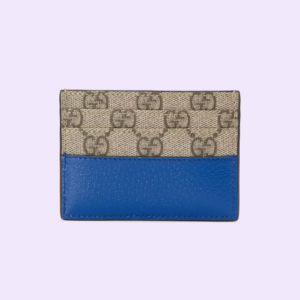 Vi Gucci Card Case Interlocking G 'Beige Blue' ‎701425-K9GSG-9972