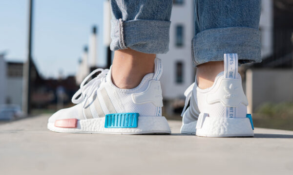 Giày Adidas Wmns NMD_R1 'White Grey Blue Rose' FX7074 - Ảnh 3