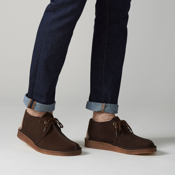 Giay Clarks Desert Trek 'Dark Brown' 26155488