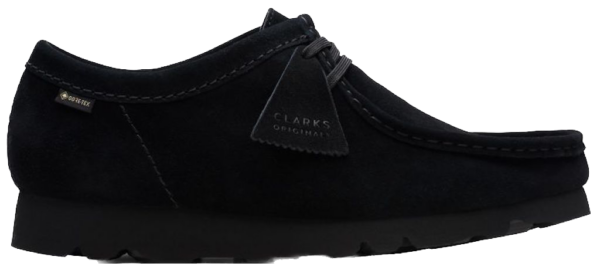 Giay Clarks Wallabee Gore-Tex 'Black Suede' 261-49449