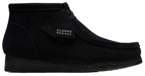 Giay Clarks Wallabee Boot 'Black Suede' 261-55517