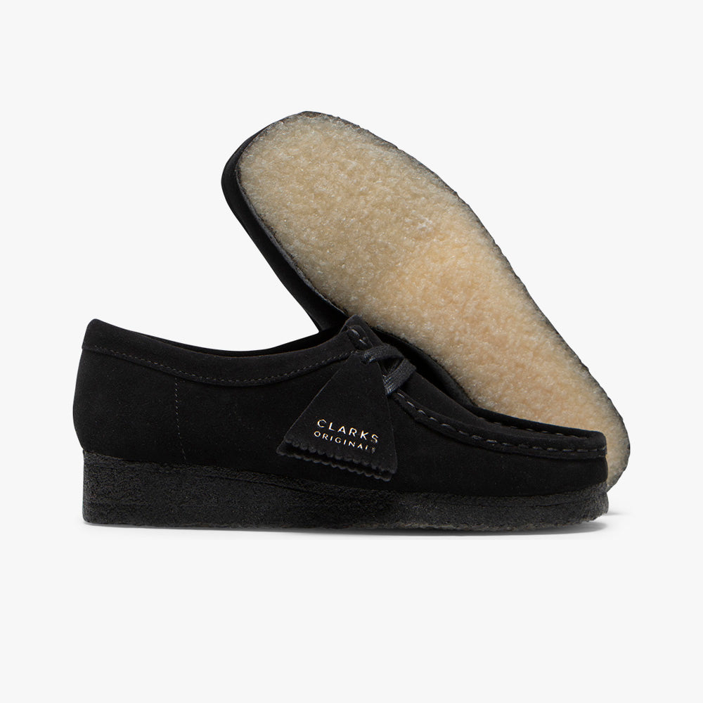 Giay Clarks Wallabee 'Black Suede' 261-55519