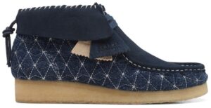 Giay Clarks Wallabee Boot 'Navy Shashiko' 261-69152