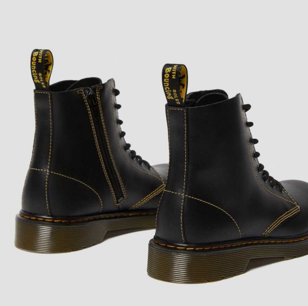 Giày Dr.Martens Youth 1460 Pablo Leather Lace Up 'Black' 26191001 - Ảnh 3