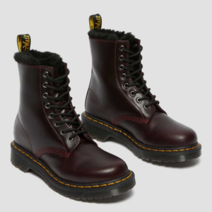 Alternative view of Giày Dr.Martens 1460 Serena Faux Fur Lined Lace Up 'Cherry' 26238601