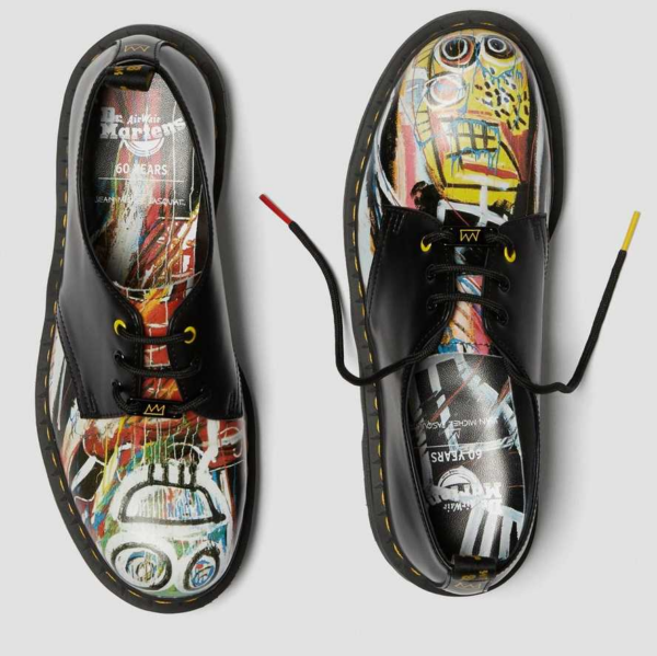 Giày Dr.Martens 1461 Basquiat Leather Oxford 'Black Multi' 26320001 - Ảnh 4