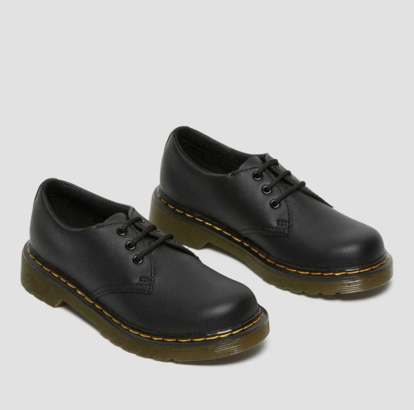 Giày Dr.Martens Junior 1461 Softy T Leather 'Black' 26337001 - Ảnh 6