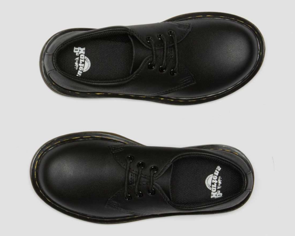 Giày Dr.Martens Junior 1461 Softy T Leather 'Black' 26337001 - Ảnh 10