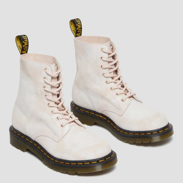Giày Dr.Martens 1460 Pascal Tie Dye Suede Lace Up 'Pink White' 26406971 - Ảnh 3
