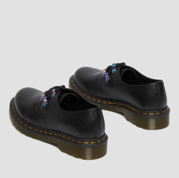 Giày Dr.Martens 1461 Iridescent Hardware Lace Up 'Black' 26414001 - Ảnh 4