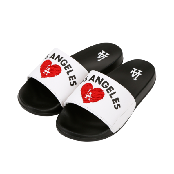 Dép MLB New Mound Heart LA Dodgers 32SHHH111-07W - Ảnh 2