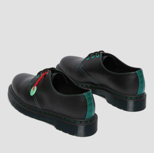 Giày Dr.Martens 1461 Chinese New Year Leather Oxford 'Black' 26577001 - Ảnh 5