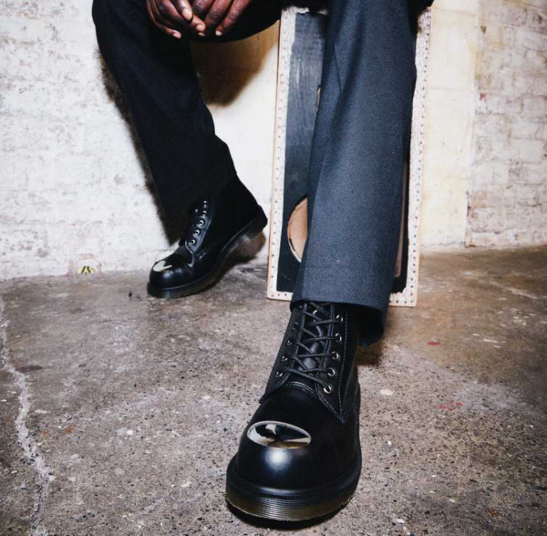 Giày Dr.Martens 101 Exposed Steel Toe Leather 'Black' 26660001 - Ảnh 2