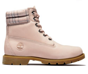 Giay Timberland Women's Light Pink Nubuck Leather 6-inch Boots A2BBR662