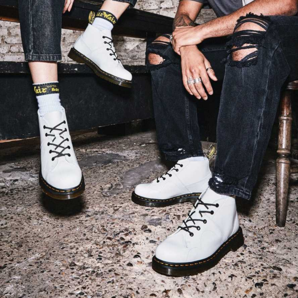 Giày Dr.Martens Church Smooth Leather Monkey 'White' 26741100 - Ảnh 5