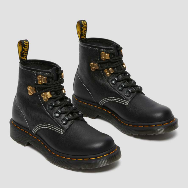 Giày Dr.Martens 101 Hardware Virginia Leather 'Black' 26862001 - Ảnh 2
