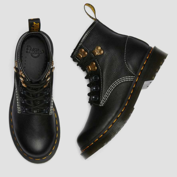 Giày Dr.Martens 101 Hardware Virginia Leather 'Black' 26862001 - Ảnh 4