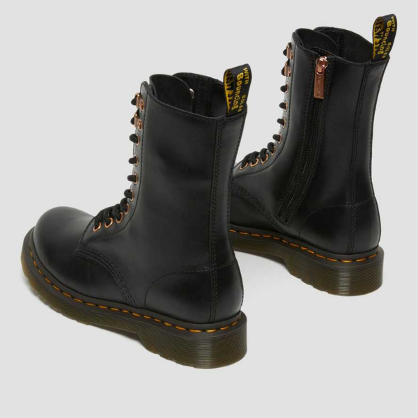 Giày Dr.Martens 1490 Rose Gold Hardware Leather 'Black' 26871001 - Ảnh 4