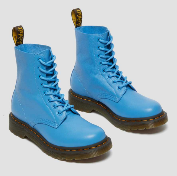 Giày Dr.Martens 1460 Women's Pascal Virginia Leather 'Blue' 26902416 - Ảnh 2