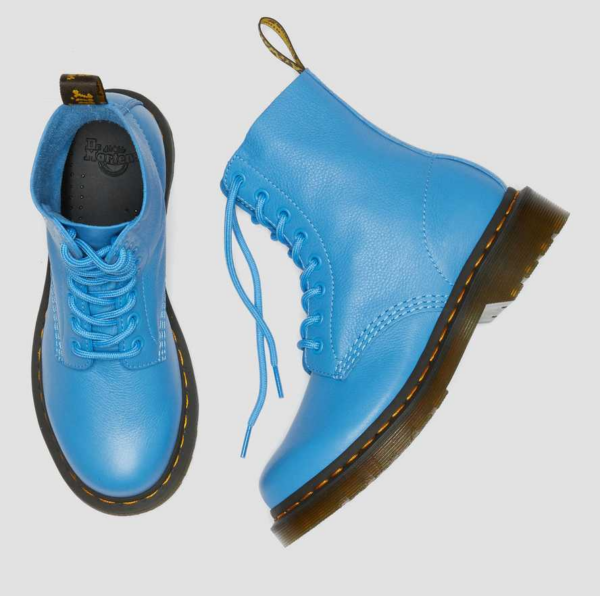 Giày Dr.Martens 1460 Women's Pascal Virginia Leather 'Blue' 26902416 - Ảnh 4
