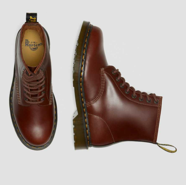 Giày Dr.Martens 1460 Men's Abruzzo Leather Lace Up 'Brown' 26906201 - Ảnh 6
