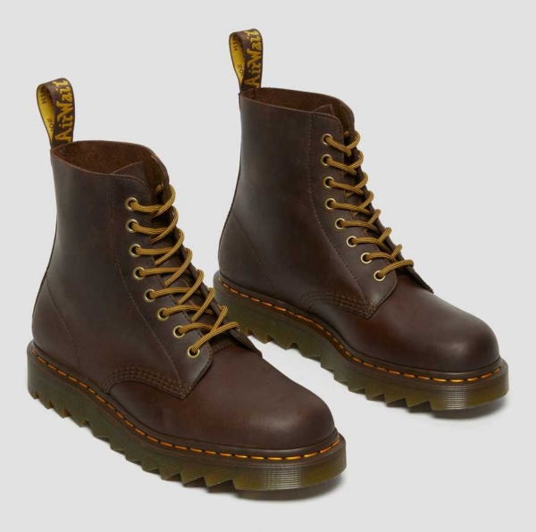 Giày Dr.Martens 1460 Pascal Ziggy Leather 'Dark Brown' 26924207 - Ảnh 3