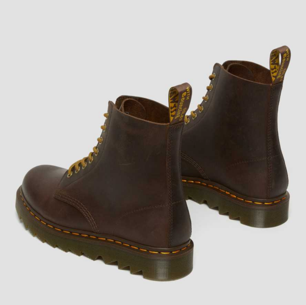 Giày Dr.Martens 1460 Pascal Ziggy Leather 'Dark Brown' 26924207 - Ảnh 4