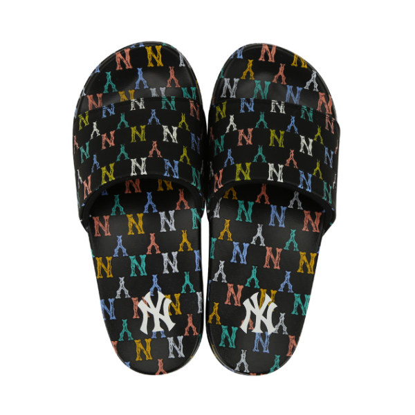 Dép MLB Slide Mono Yankee Black 32SHHM111-50L - Ảnh 5