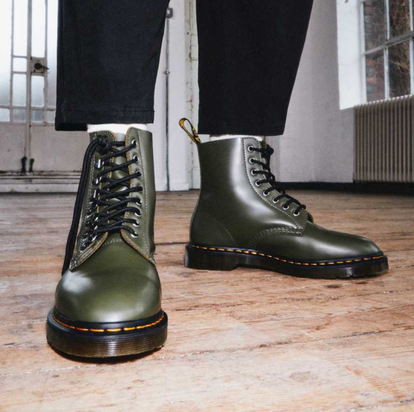 Giày Dr.Martens 1460 Pascal Verso Smooth Leather 'Green' 26966272 - Ảnh 2