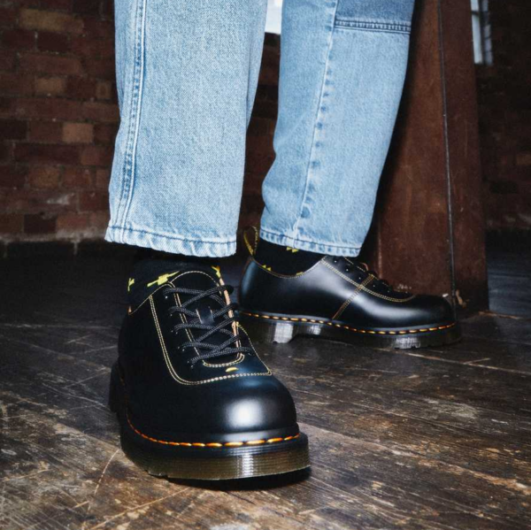 Giày Dr.Martens Glyndon Vintage Smooth Leather 'Black' 26972001 - Ảnh 2