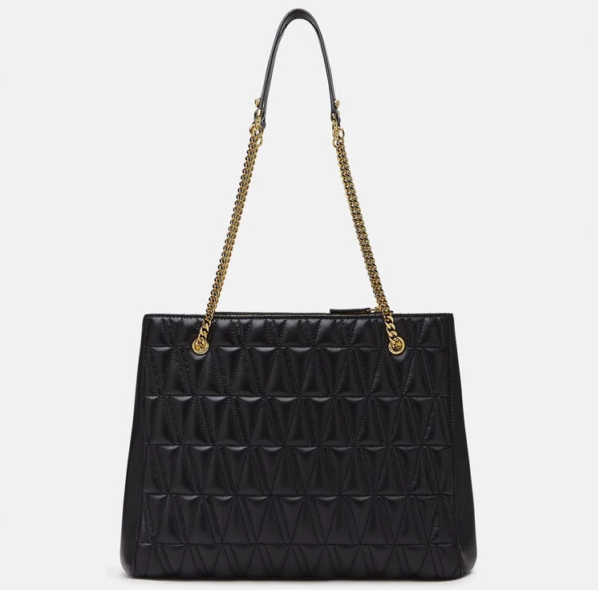 Túi Versace Virtus Quilted Leather Lagre Tote Black DBFI034-D3NTRT-DNMOV - Ảnh 2