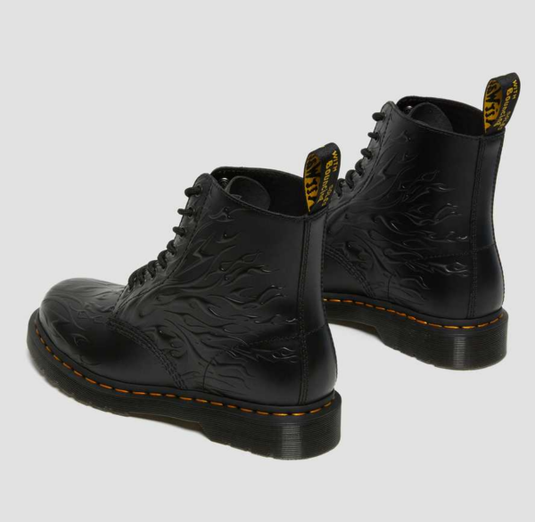 Giày Dr.Martens 1460 FLAMES EMBOSS LEATHER LACE UP 'Black' 27028001 - Ảnh 3