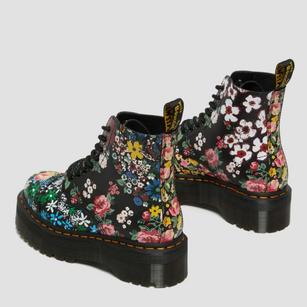 Giày Dr.Martens Sinclair Floral Mash Up Leather Platform 'Black Floral' 27128001 - Ảnh 4
