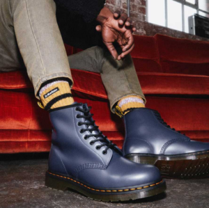 Alternative view of Giày Dr.Martens 1460 Smooth Leather Lace Up 'Blue' 27139403