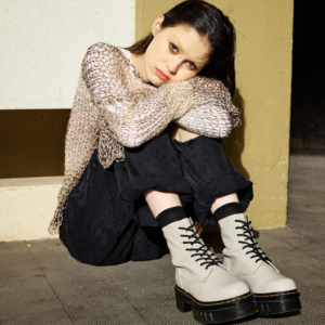 Giay Dr.Martens Audrick Nappa Lux Leather Platform 'White' 27149055