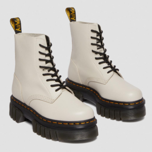 Giay Dr.Martens Audrick Nappa Lux Leather Platform 'White' 27149055